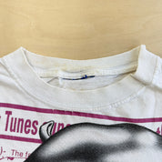 J- Vintage '95 Looney Tunes Tweety Flyes Away To Paris Jumbo Print Tee - XL