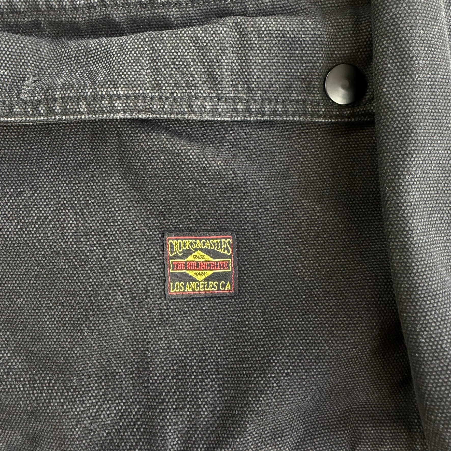Vintage Crooks & Castles Hooded Canvas Cargo Work Jacket - XL