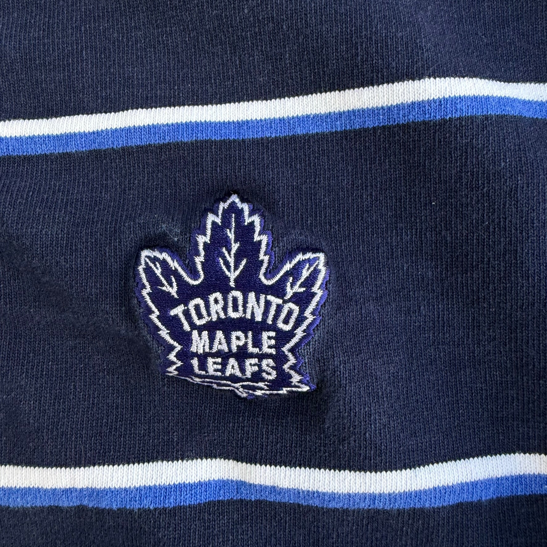 Vintage Toronto Maple Leafs NHL Barbarian Rugbywear Long Sleeve Rugby Shirt - XL