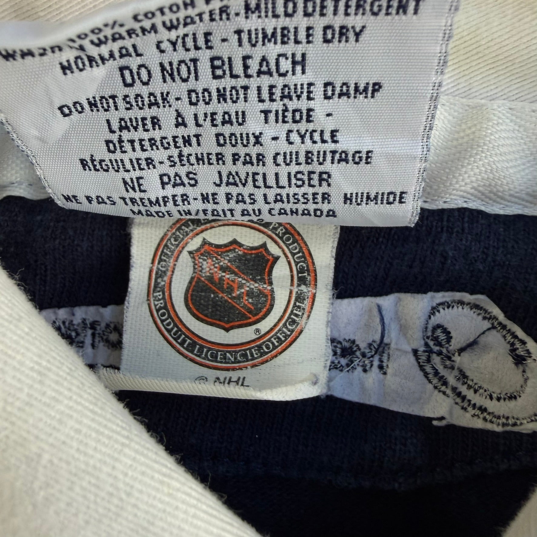 Vintage Toronto Maple Leafs NHL Barbarian Rugbywear Long Sleeve Rugby Shirt - XL