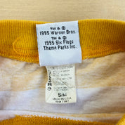 J- Vintage '95 Looney Tunes Six Flags Tweety Bird Graphic Made In USA Striped Tee - S/M