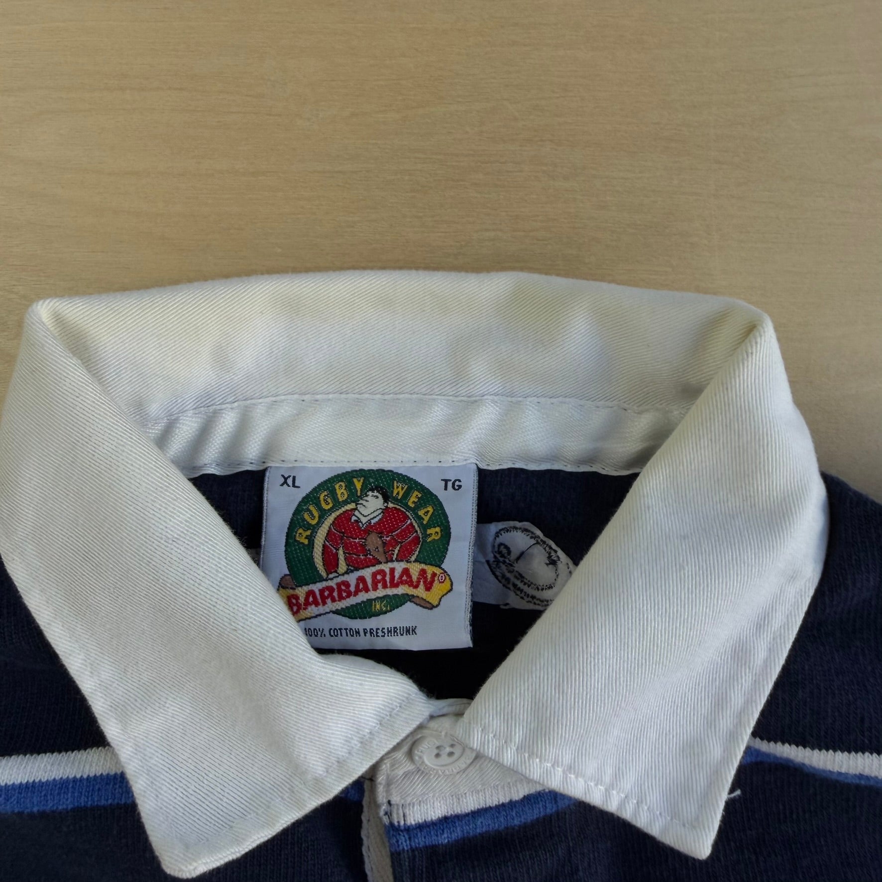 Vintage Toronto Maple Leafs NHL Barbarian Rugbywear Long Sleeve Rugby Shirt - XL