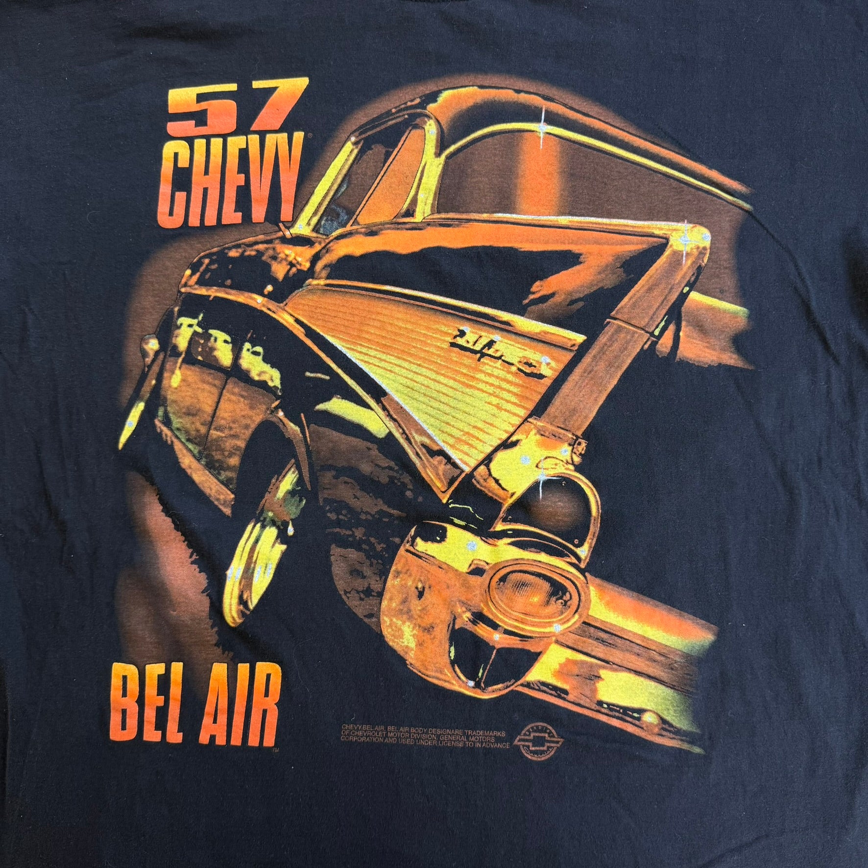 J- Vintage 90s 57 Chevy Bel Air Car Graphic Tee - 2XL