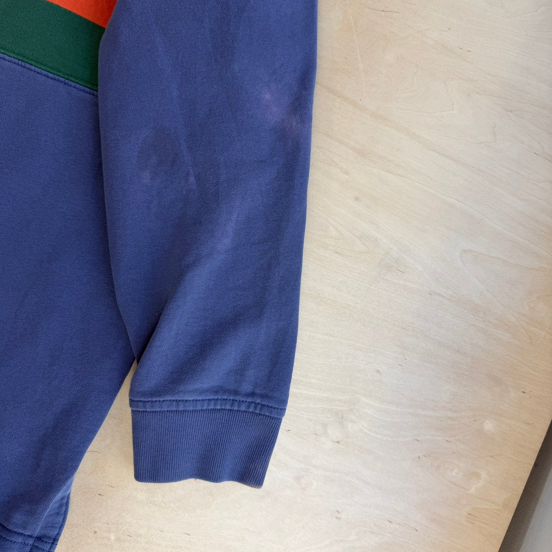 Vintage 90s Polo RL Embroidered Logo Long Sleeve Rugby Shirt - M