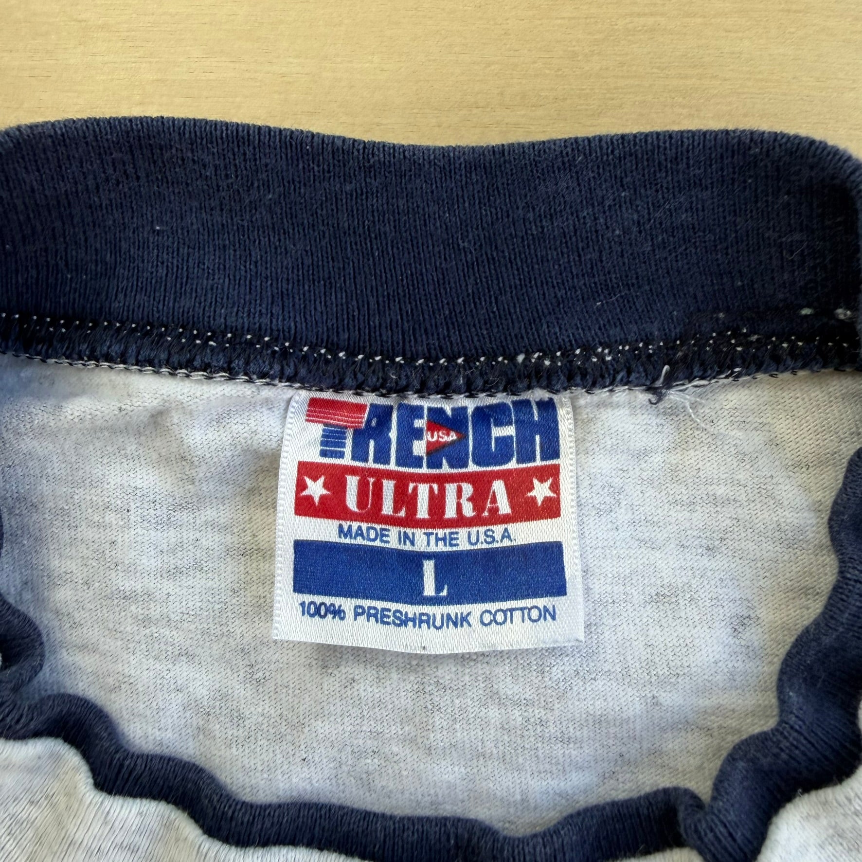J- Vintage 90s Dallas Cowboys NFL Graphic & Text Made In USA Single Stitch Double Layered Tee - L