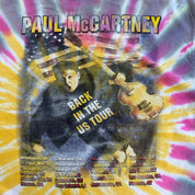 J- Vintage '02 Paul McCartney Back In The US Graphic Picture Tie Dye Tee - XL
