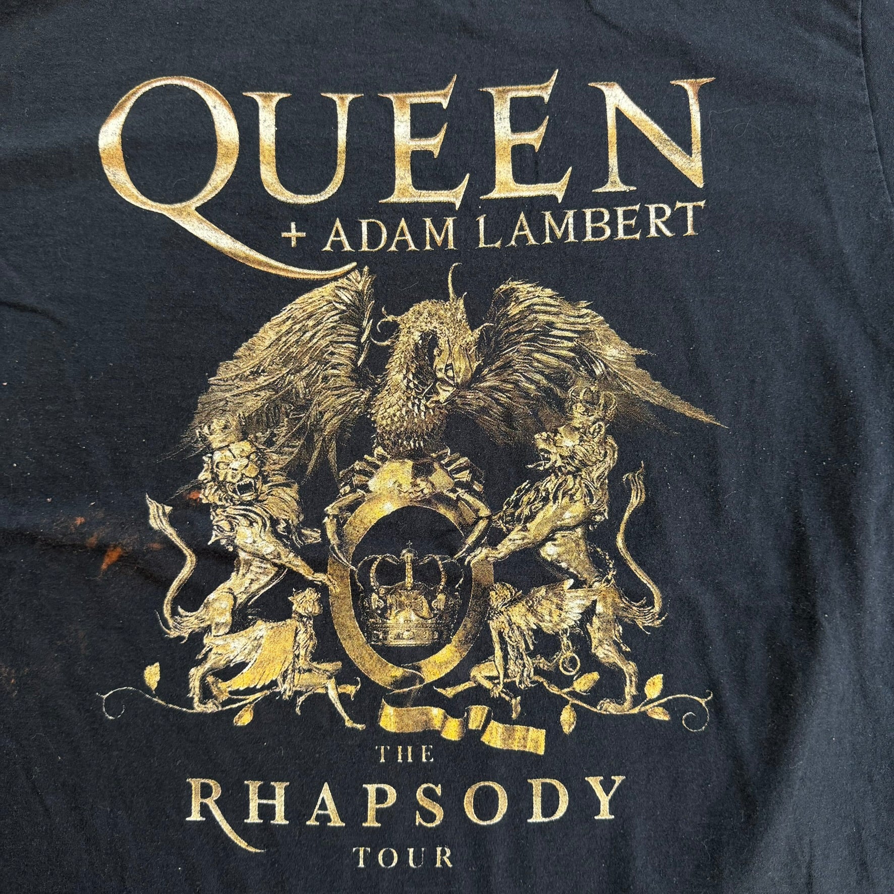 J- '19 Queen & Adam Lambert The Rhapsody Tour Graphic Picture Tee - XL