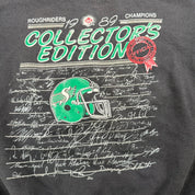 J- Vintage '89 Saskatchewan Roughriders CFL Champions Crewneck - M