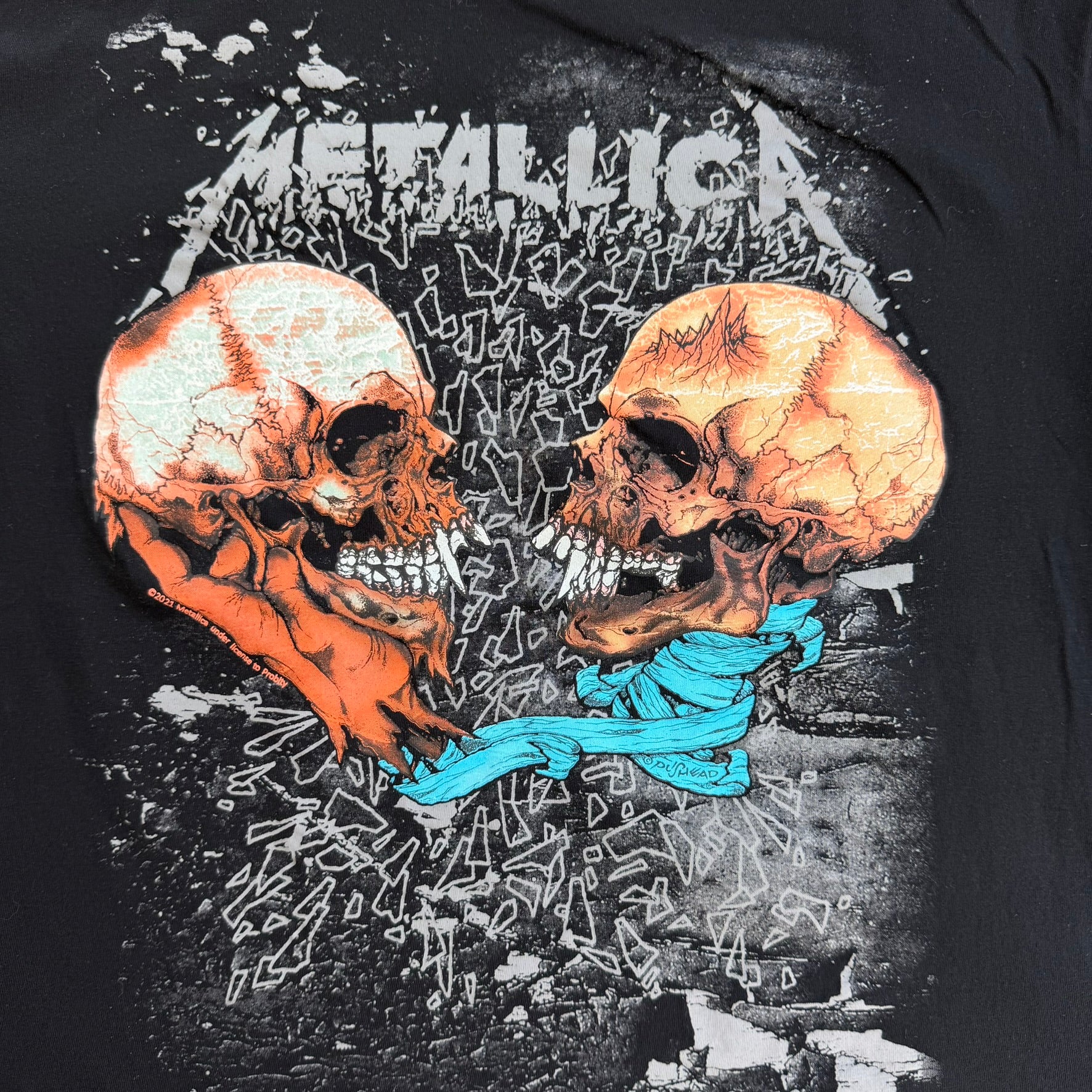 J- '21 Metallica Pushead Skulls Graphic Tee - L