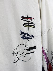 Z- Vintage 90s Reebok Nylon Windbreaker White