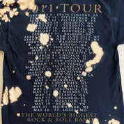 J- Vintage '11 Bon Jovi Live Tour Graphic Bleach Acid Wash Tee - M