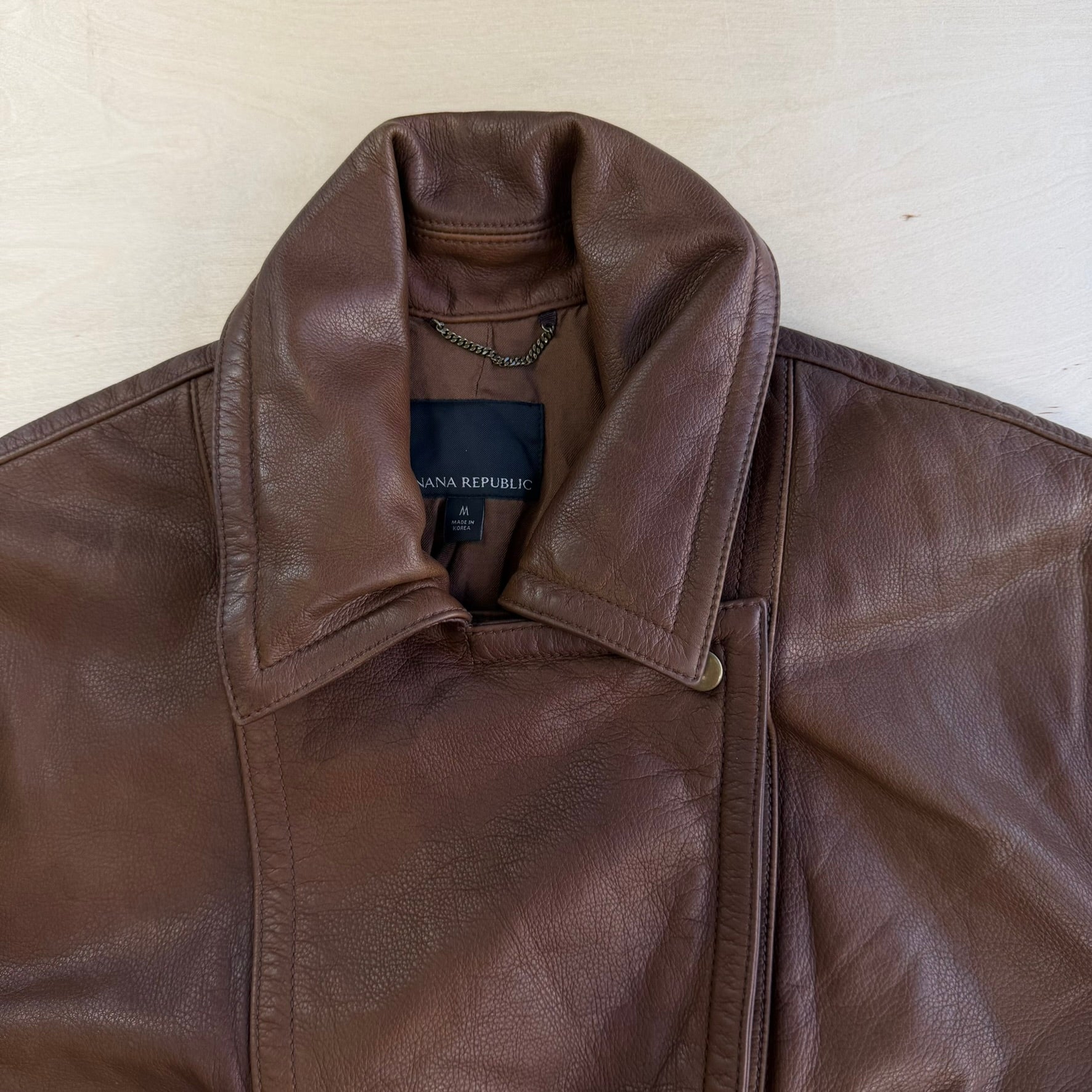 Vintage Women's Banana Republic Leather Jacket - Women's M