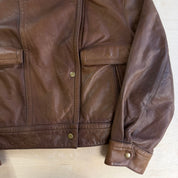 Vintage Women's Banana Republic Leather Jacket - Women's M