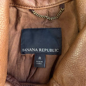 Vintage Women's Banana Republic Leather Jacket - Women's M