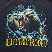 J- Vintage '94 Brooks & Dunn Electric Rodeo Graphic & Picture Made In USA Single Stitch Tee - XL