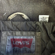 Levi's Olive Green Washed Cotton Zip Up Field Jacket - L