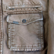 Vintage Smith Sherpa Lined Canvas Hooded Work Jacket - M