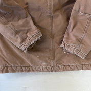 Vintage Smith Sherpa Lined Canvas Hooded Work Jacket - M