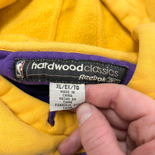 Load image into Gallery viewer, F- Vintage Los Angeles Lakers NBA Reebok Embroidered Script Hoodie

