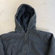 Vintage G.H Bass Co Sherpa Lined Canvas Hooded Work Jacket - M