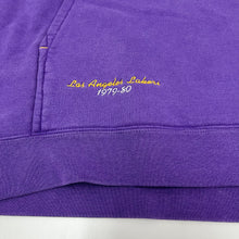 Load image into Gallery viewer, F- Vintage Los Angeles Lakers NBA Reebok Embroidered Script Hoodie

