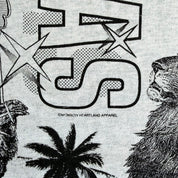J- Vintage Las Vegas Hotels & Casino All Over Print Graphic Single Stitch Tee - L