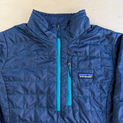 Vintage Women's Patagonia Quilted Quarter Zip Winter Jacket - Women's M