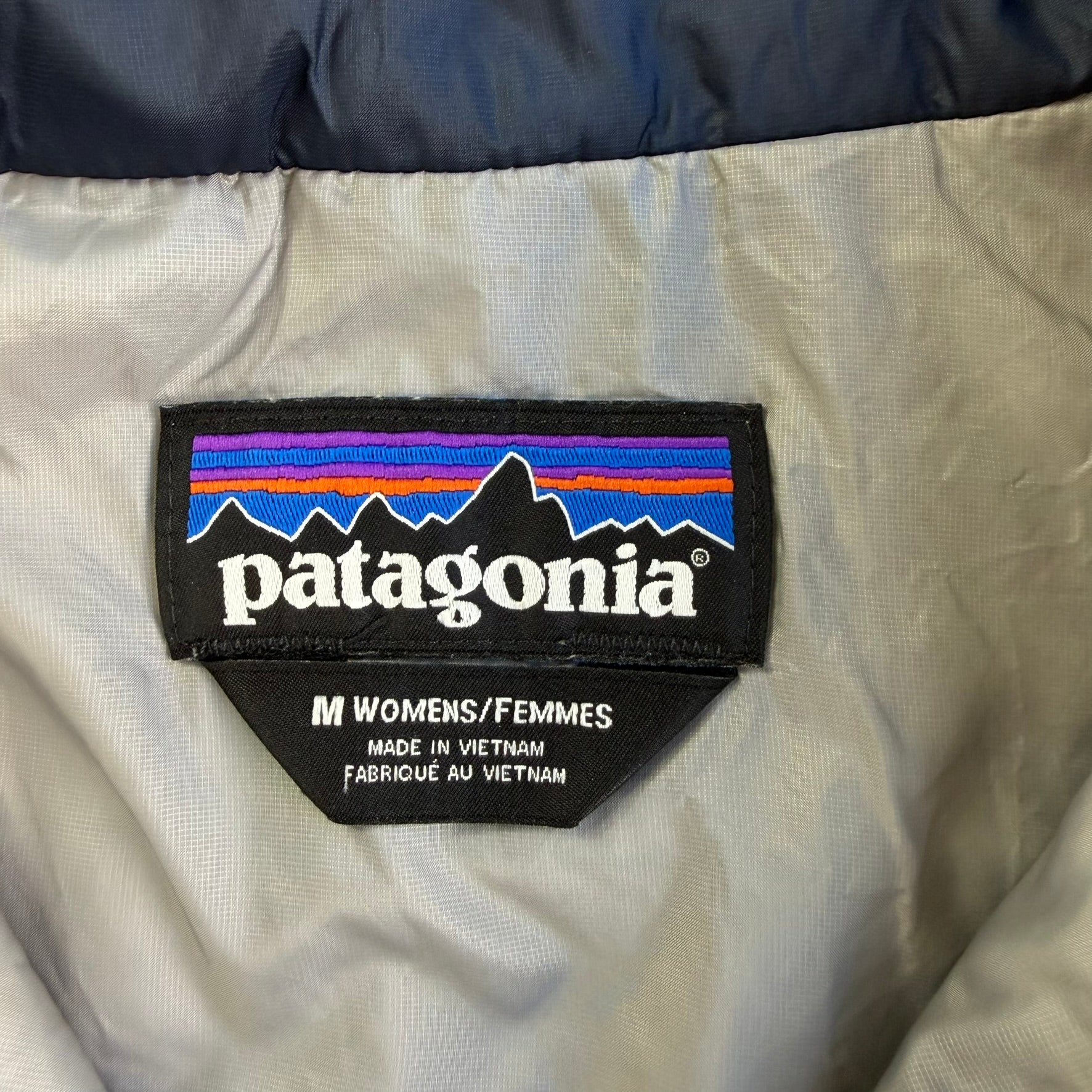 Vintage Women's Patagonia Quilted Quarter Zip Winter Jacket - Women's M