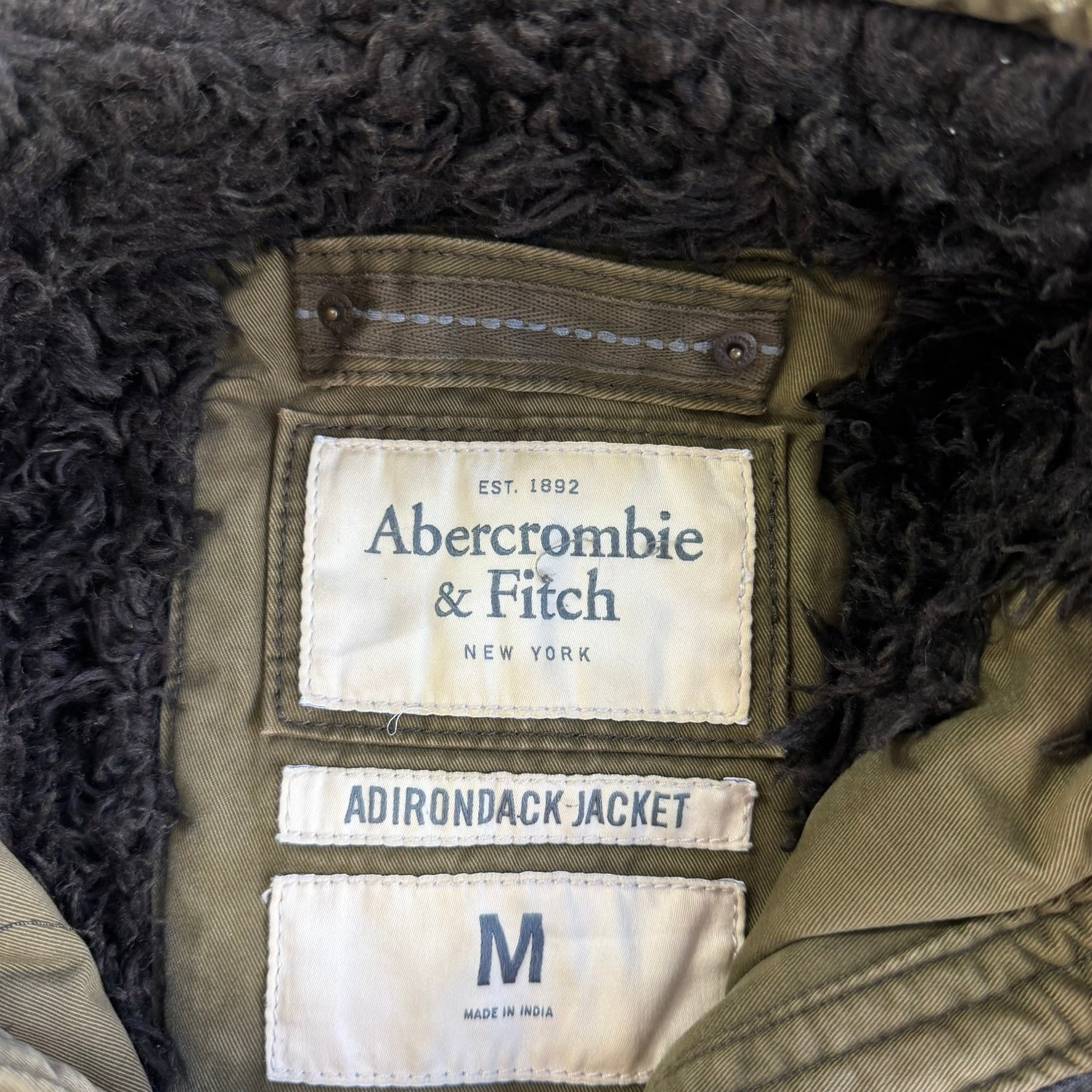 Vintage Abercrombie & Fitch Adirondack Fur Lined Winter Jacket - M