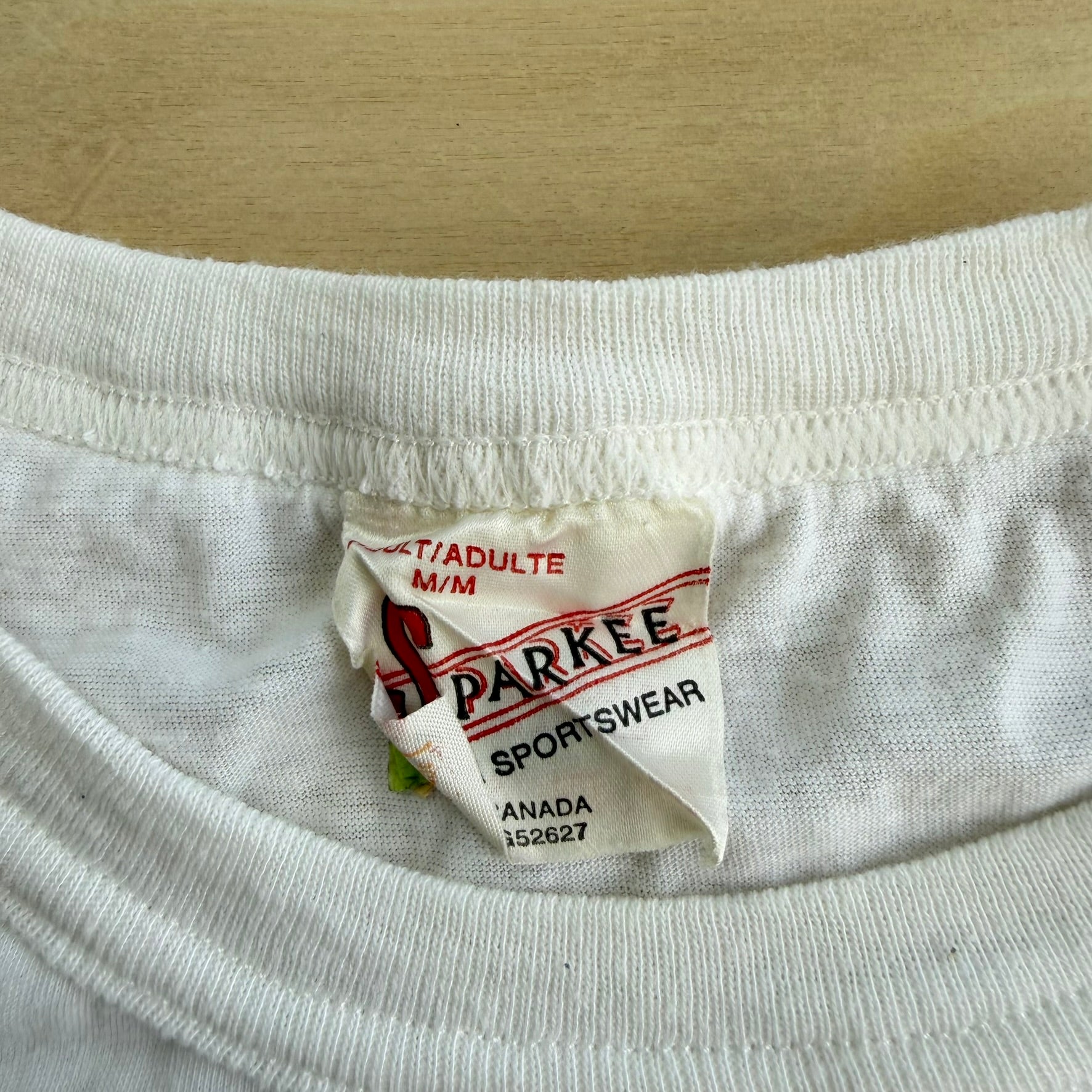 J- Vintage '89 Bingo I got Lucky Twice Last Night Graphic Single Stitch Tee - M