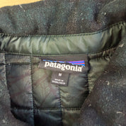 Vintage Patagonia Men's Wool Recycled Down Shirt Polar Fleece Jacket - M
