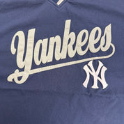 J- Vintage New York Yankees MLB Lee Embroidered Text Tee - XL