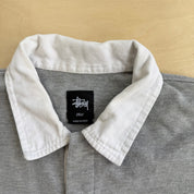 J- Vintage Stussy Embroidered Chenille Text Rugby Shirt - L