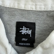J- Vintage Stussy Embroidered Chenille Text Rugby Shirt - L