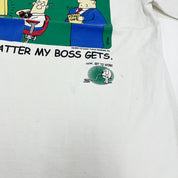 F- Vintage Capitalism Cartoon Graphic Single Stitch Tee