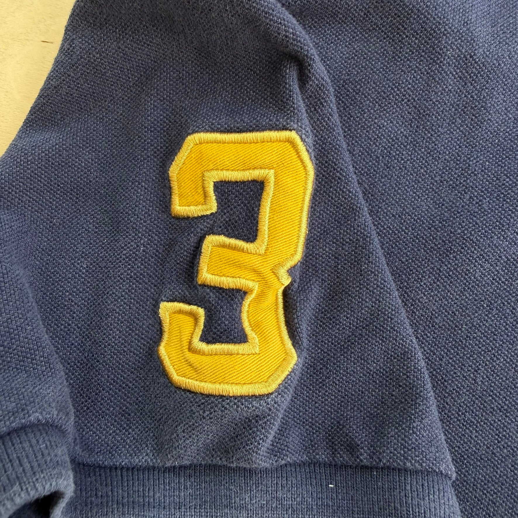 J- Vintage Polo RL Embroidered Logo Navy Polo Shirt - XL