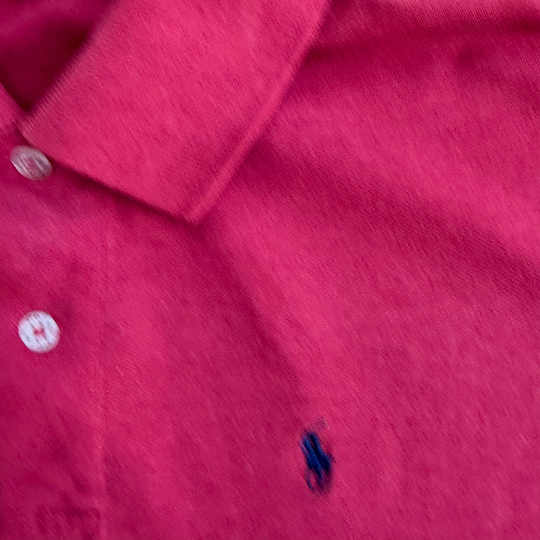 J- Vintage Polo RL Embroidered Logo Maroon Polo Shirt - XL