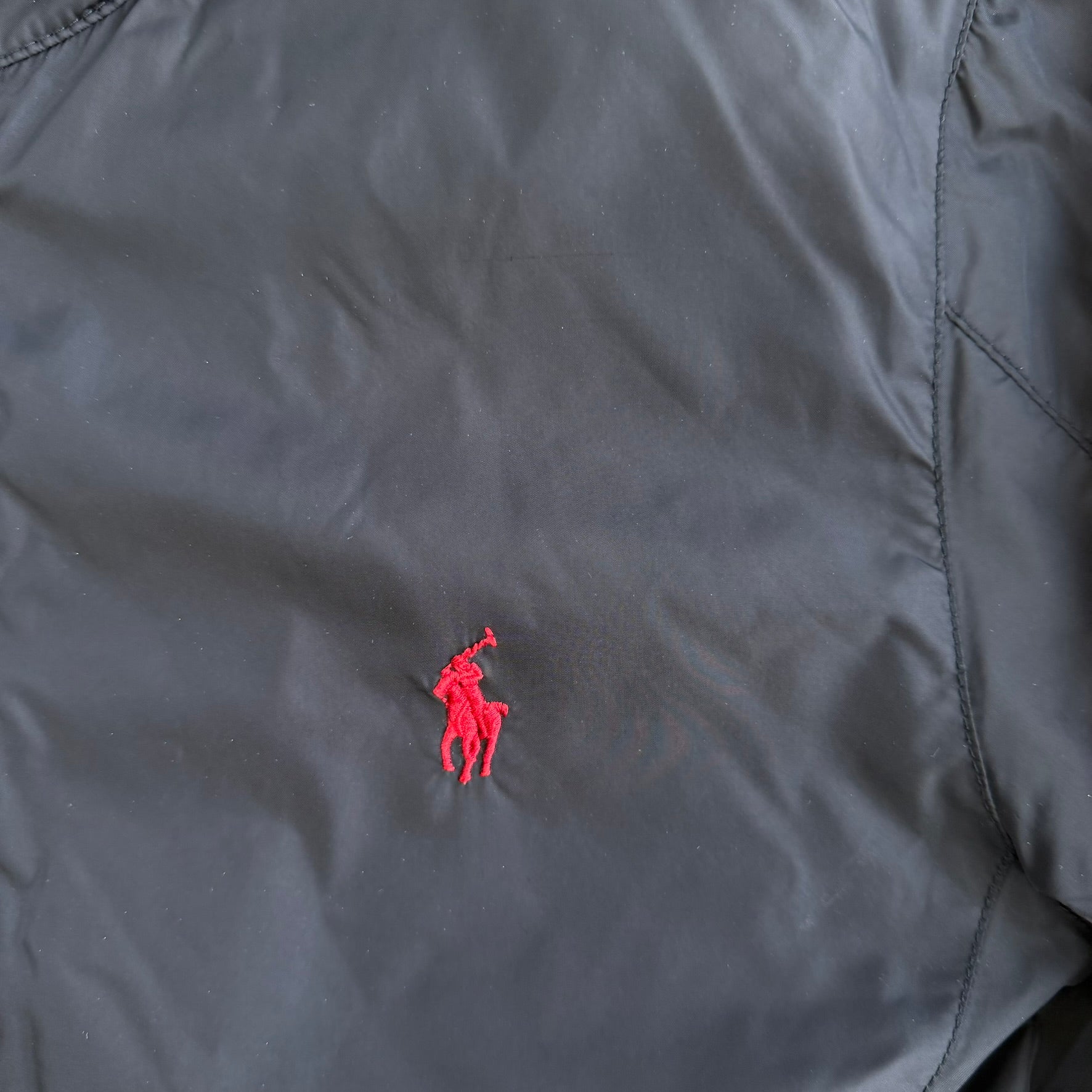 J- Vintage Polo RL Embroidered Logo Lightweight Zip Up Jacket - S