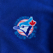 Vintage Toronto Blue Jays MLB Chalkline Embroidered Text Logo Zip Up Polar Fleece - M