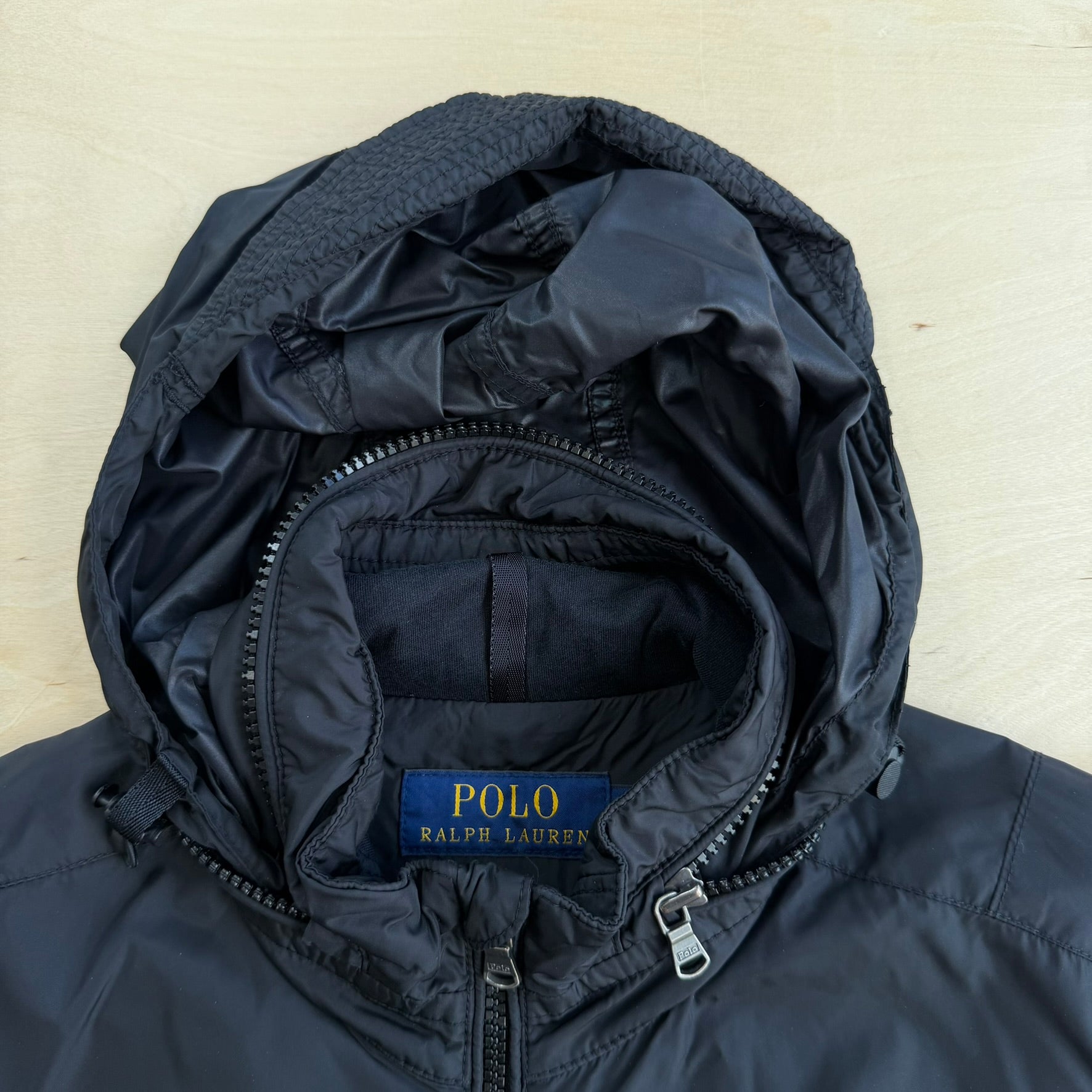 J- Vintage Polo RL Embroidered Logo Lightweight Zip Up Jacket - S
