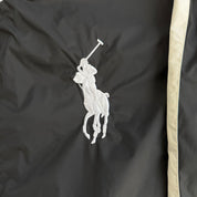 J- Vintage Polo RL Embroidered Logo Nylon Zip Up Track Jacket - XL