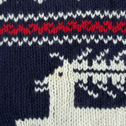 J- Vintage 90s Polo RL Deer & US Emblem Cotton Knit Sweater - XL