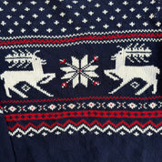 J- Vintage 90s Polo RL Deer & US Emblem Cotton Knit Sweater - XL