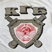 J- Vintage 90s Soviet Union KGB Graphic Single Stitch Tee - L