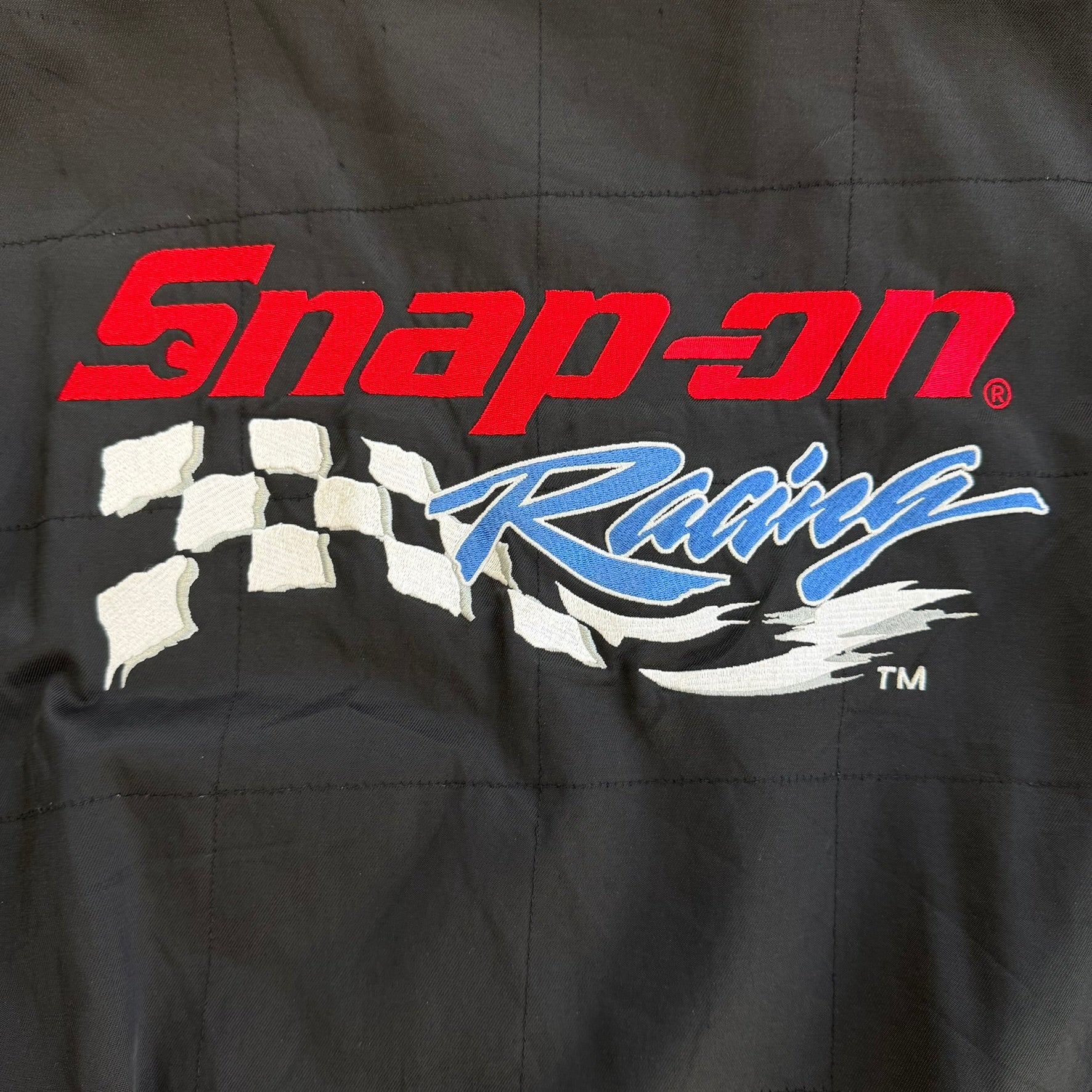 J- Vintage Choco Canada Snap On racing Zip Up Racing Jacket - XL