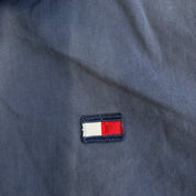 J- Vintage 90s Tommy Hilfiger Embroidered Logo Zip Up Lightweight Jacket - XL