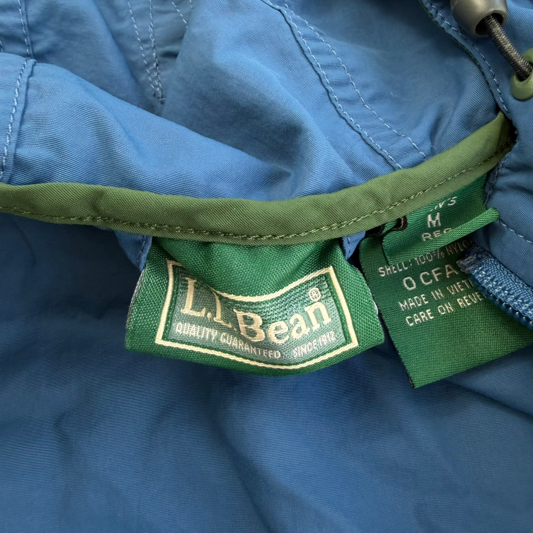 J- Vintage LL Bean Pull Over Anorak Lightweight Jacket - M