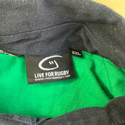 Live For Rugby Ireland Embroidered Crest Stripped Long Sleeve Rugby Shirt - 2XL