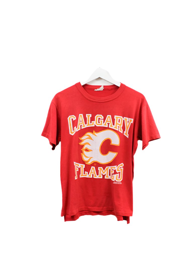 Z - Vintage 1989 Calgary Flames NHL Single Stitch Tee