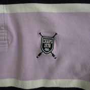 Vintage Chaps RL Embroidered Crest Long Sleeve Rugby Shirt - L
